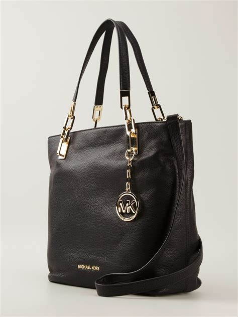 black michael kors satchel purse|michael kors large satchel purse.